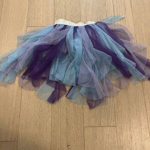 4T Purple and Blue Tulle Skirt